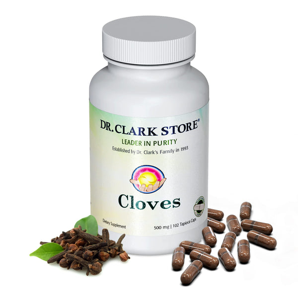 Cloves 500mg 102 tapioca capsules - Dr. Clark Store
