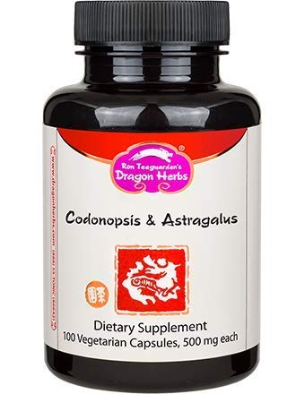 Codonopsis & Astragalus 100 vegetarian capsules - Dragon Herbs