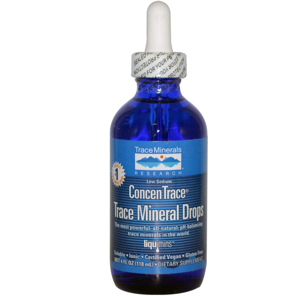 Concentrace Trace Mineral Drops- 4 oz Glass Bottle  with Dropper (Trace Minerals)