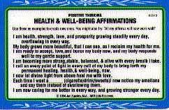 Health Well-Being Affirmations