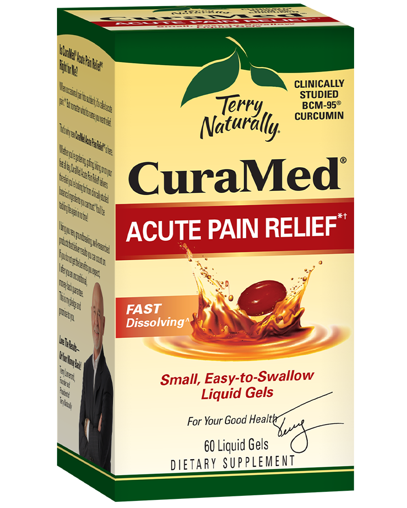 CuraMed Acute Pain Relief - 60 liquid soft gels - Terry Naturally