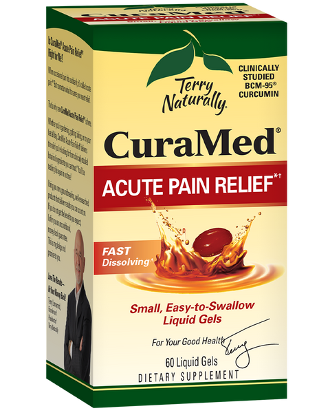 CuraMed Acute Pain Relief - 60 liquid soft gels - Terry Naturally