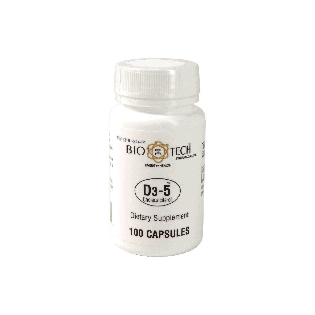 D3-5- Vitamin D3 5,000iu (Biotech) 250 vcap