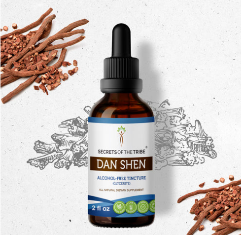 Dan Shen 2oz Herbal Extract - Red Sage Alcohol Tincture - Secrets of the Tribe