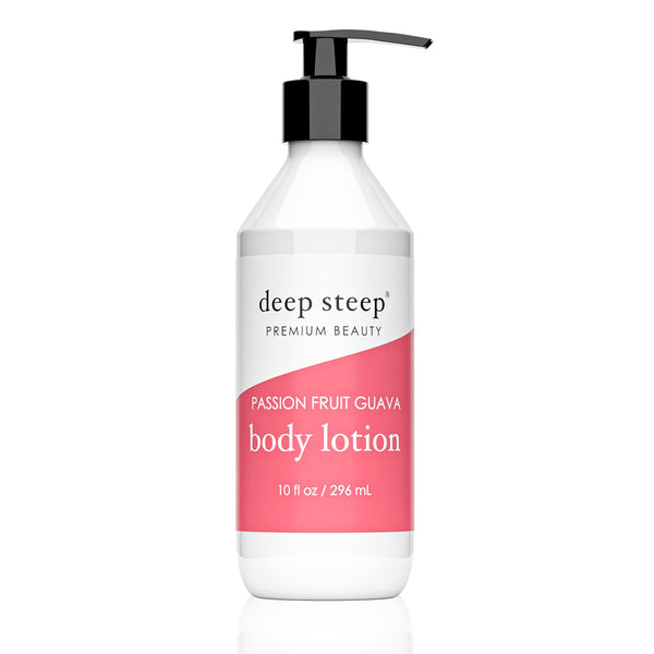 Body Lotion 10 oz - Passionfruit & Guava - Vegan & Cruelty Free - Deep Steep