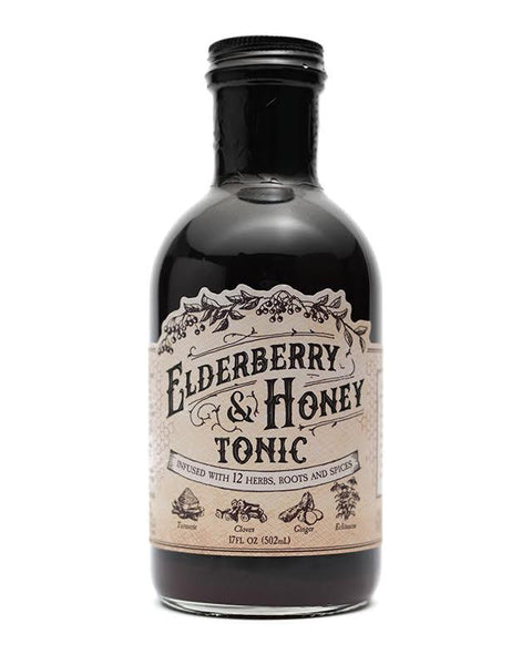 Elderberry & Honey Tonic - 16 Fluid Ounces - Roots & Leaves LLC