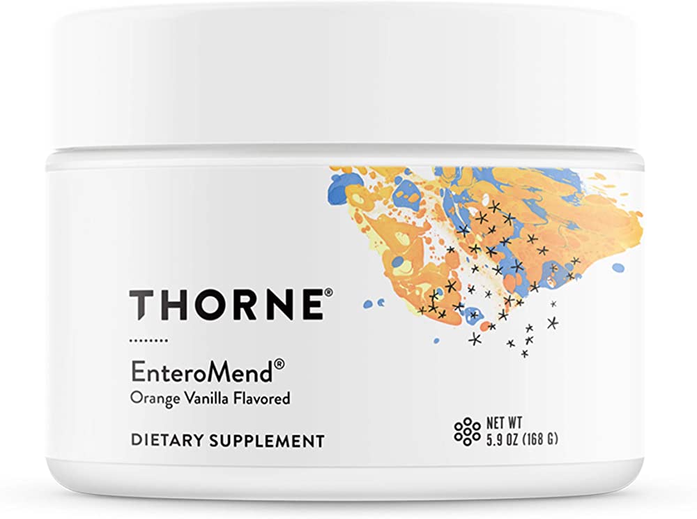 EnteroMend 5.9 oz - Orange Vanilla Flavored Gut Support Powder - Thorne