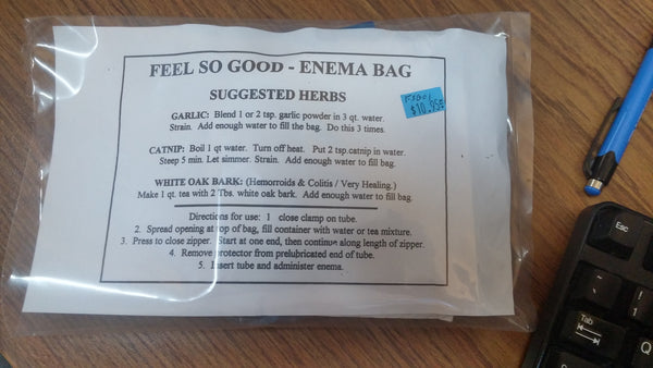 Feel So Good Enema Bag/Colon Diluter