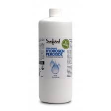 FOOD GRADE HYDROGEN PEROXIDE 3% 32 OZ (SUNFOOD)