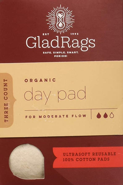 Organic Cotton Day Menstrual Pad 3 count - Glad Rags