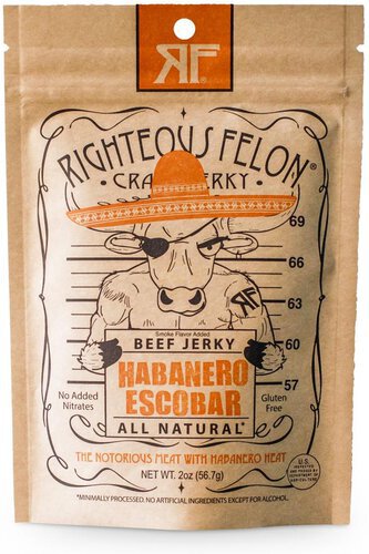 Habanero Escobar Beef Jerky 2 oz - Righteous Felon Craft Jerky