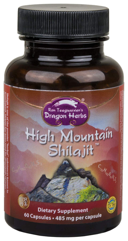 High Mountain Shilajit - 60 capsules 450mg per capsule - Dragon Herbs