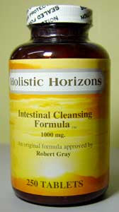 INTESTINAL CLEANSING TABLETS - Choice of 100 tablet or 250 tablet bottle - Holistic Horizons