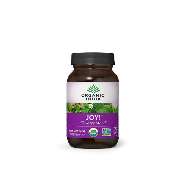 Joy 90 Vegetarian Capsules - Elevates Mood - Organic India