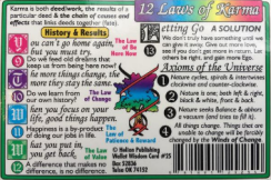 12 LAWS OF KARMA WALLET CARD
