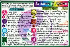 12 LAWS OF KARMA WALLET CARD