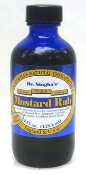 Mustard Rub  (Dr. Singhas) - Relax and Sooth Muscles 4oz bottle