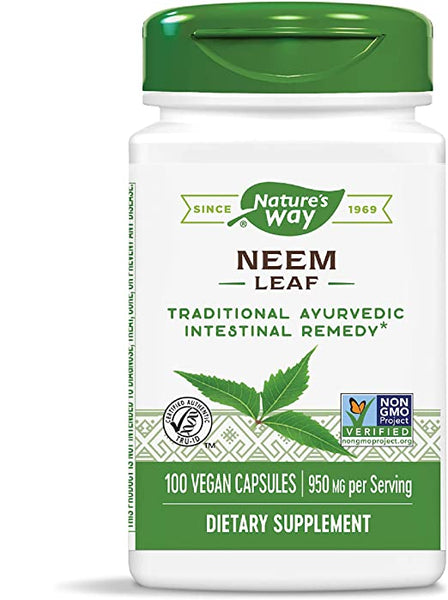 Neem Leaf 100 Vegan Capsules - 950mg Nature's Way