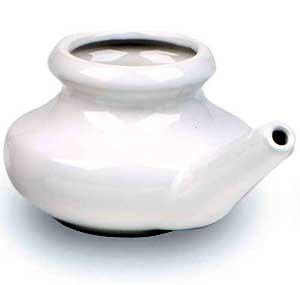 Neti  Pot Ceramic - White