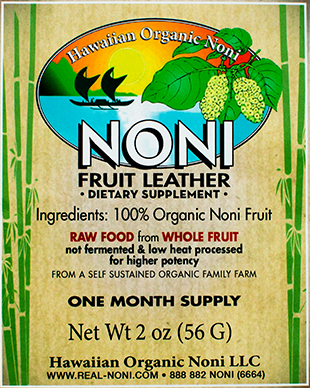 Noni Fruit Leather - BOGO SALE!!! - Buy One get TWO Noni fruit leather (while supplies last)