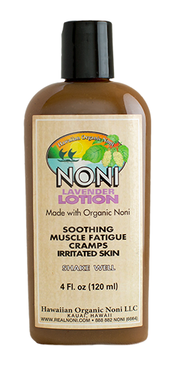 Lavender Noni Lotion - Made with Organic Noni fruit - Hawaiian Organic Noni