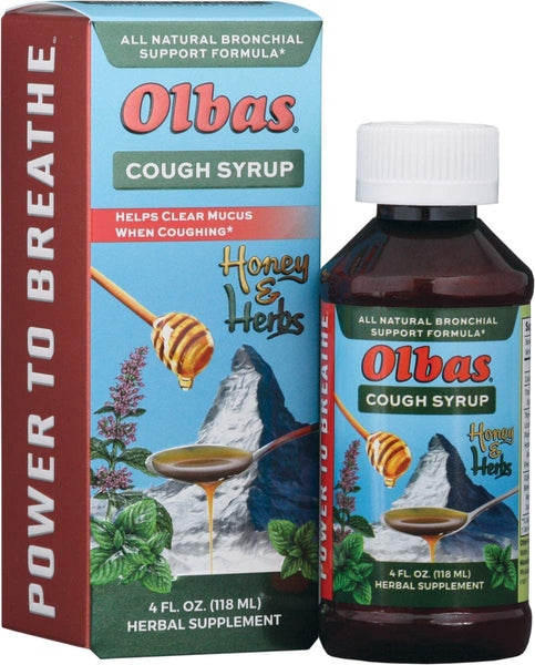 Cough Syrup 4oz - Honey & Herbs (Olbas)