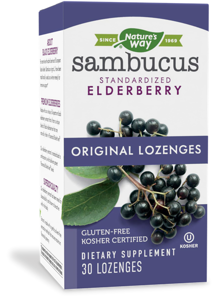 Sambucus Standardized Elderberry - 30 Original Lozenges - Nature's Way