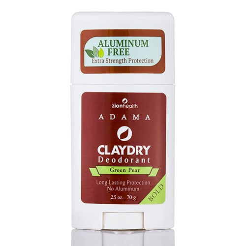 Claydry Deodorant Green Pear (Zion Health)