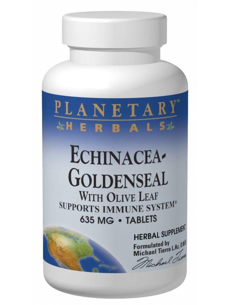 ECHINACEA-GOLDENSEAL WITH OLIVE LEAF (PLANETARY FORMULAS) 60 ct