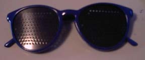 Kids Natural Eyes Pinhole Glasses And Book (Blue)