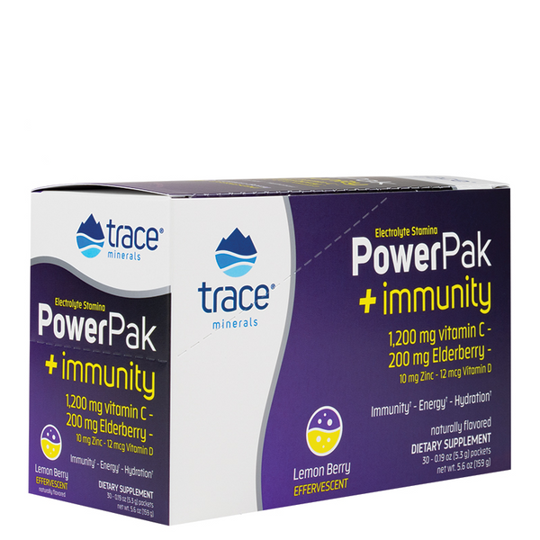 Power Pak Immunity 30 packet box - Lemon Berry Flavor - Trace Minerals
