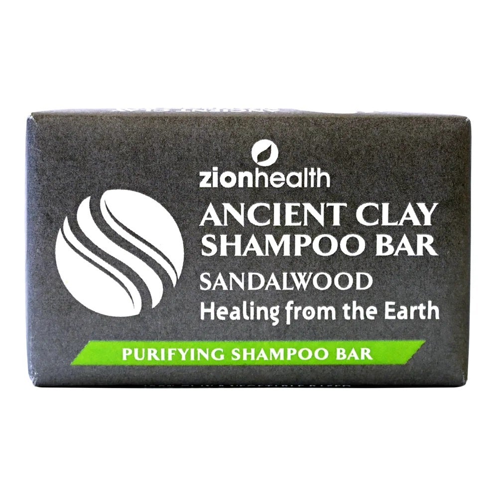 Ancient Clay Shampoo Bar Sandalwood 6 oz - Zion Health