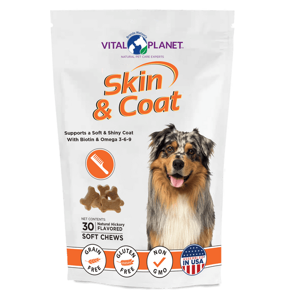 Skin & Coat 30 Hickory Flavored Soft Chews - Vital Planet