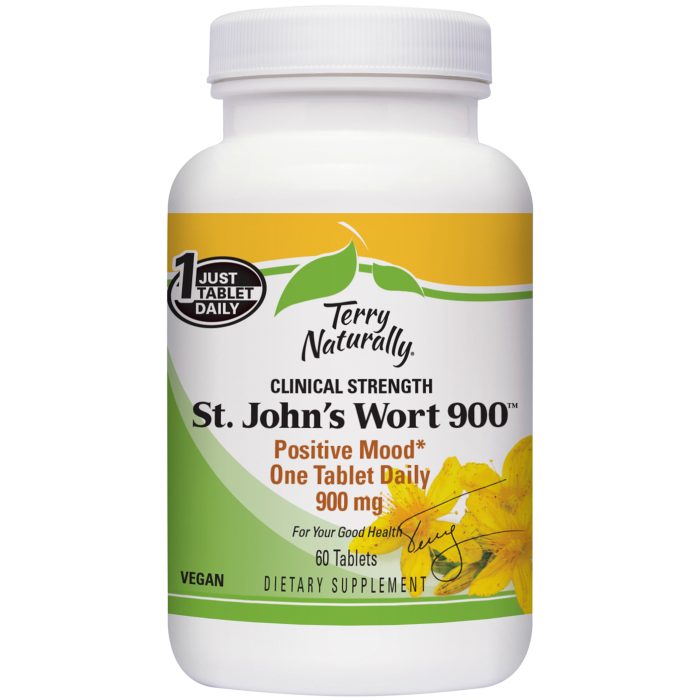 St. John's Wort 900 - Positive Mood One Daily Tablet - Terry Naturally