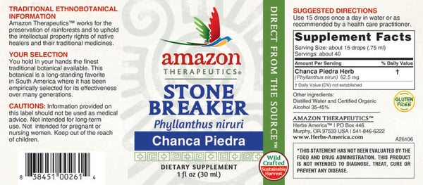 Stone Breaker 4 oz - Chanca Piedra - Amazon Therapeutic Labratories