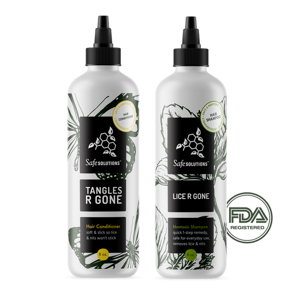 Lice R Gone & Tangles R Gone Duo - Natural Lice Shampoo - Safe Solutions