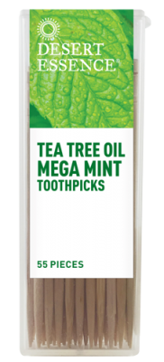 TEA TREE MEGA MINT TOOTHPICKS (DESERT ESSENCE)