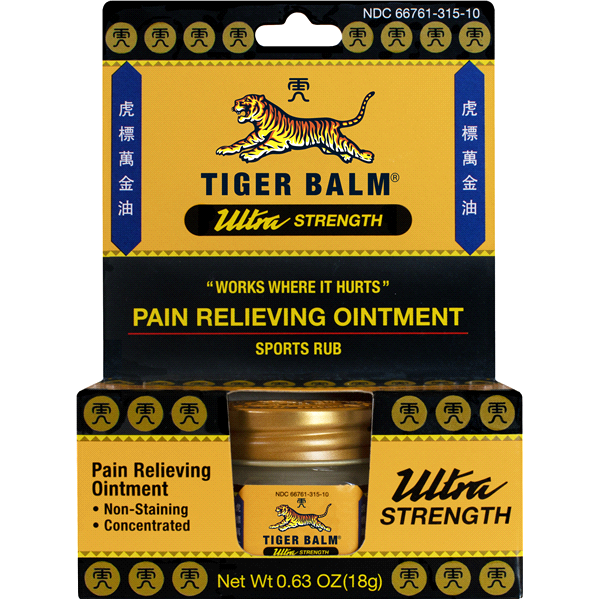 Tiger Balm ULTRA - Non Staining .63 oz - Tiger Balm