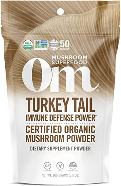 Turkey Tail Immune Defense - 100 gram powder - OM Mushroom Superfood