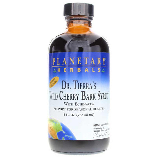 Dr. Tierra's Wild Chery Bark Syrup 8oz - Planetary Herbals