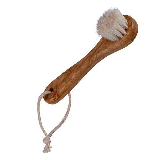 Wool Facial Brush - Bamboo Handle - Relaxus