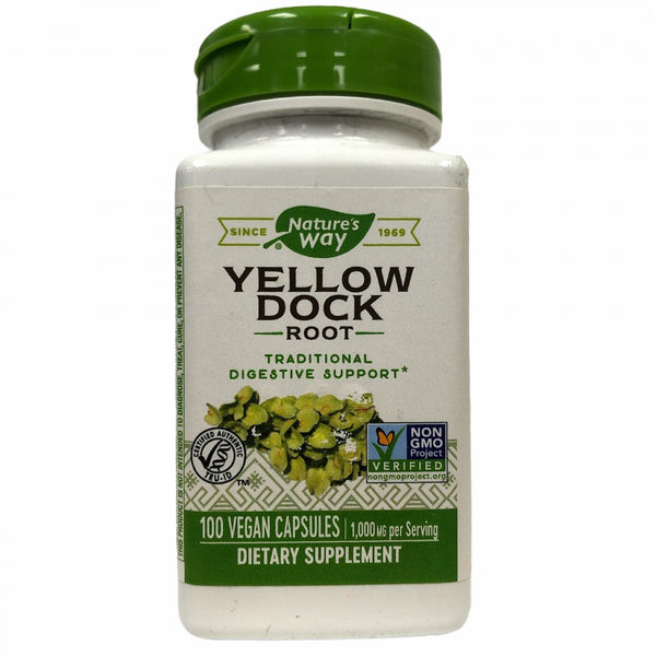Yellow Dock Root 100 vegetarian capsules - Digestive Support - Nature's Way